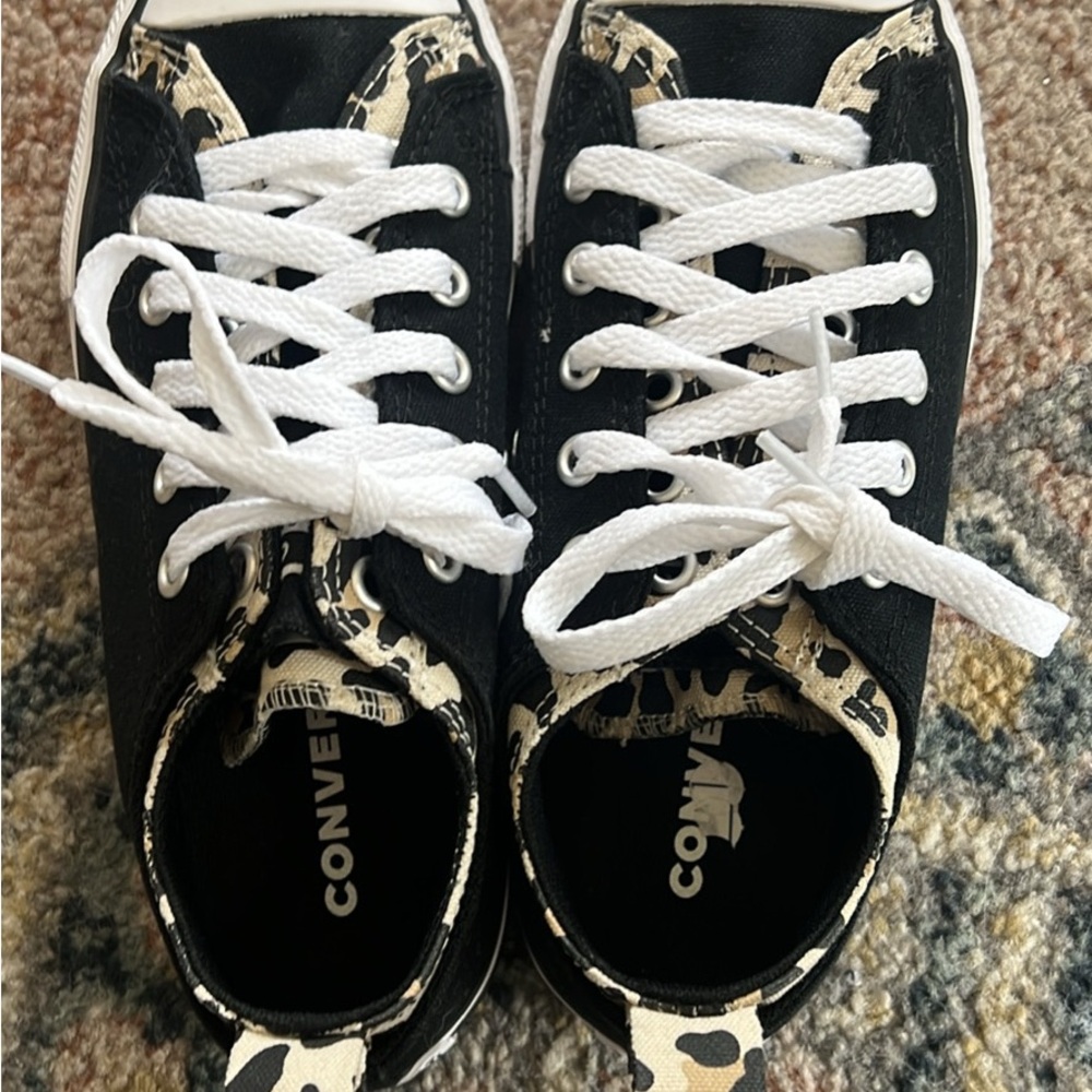 Converse Kids Black and White Patterned Sneakers